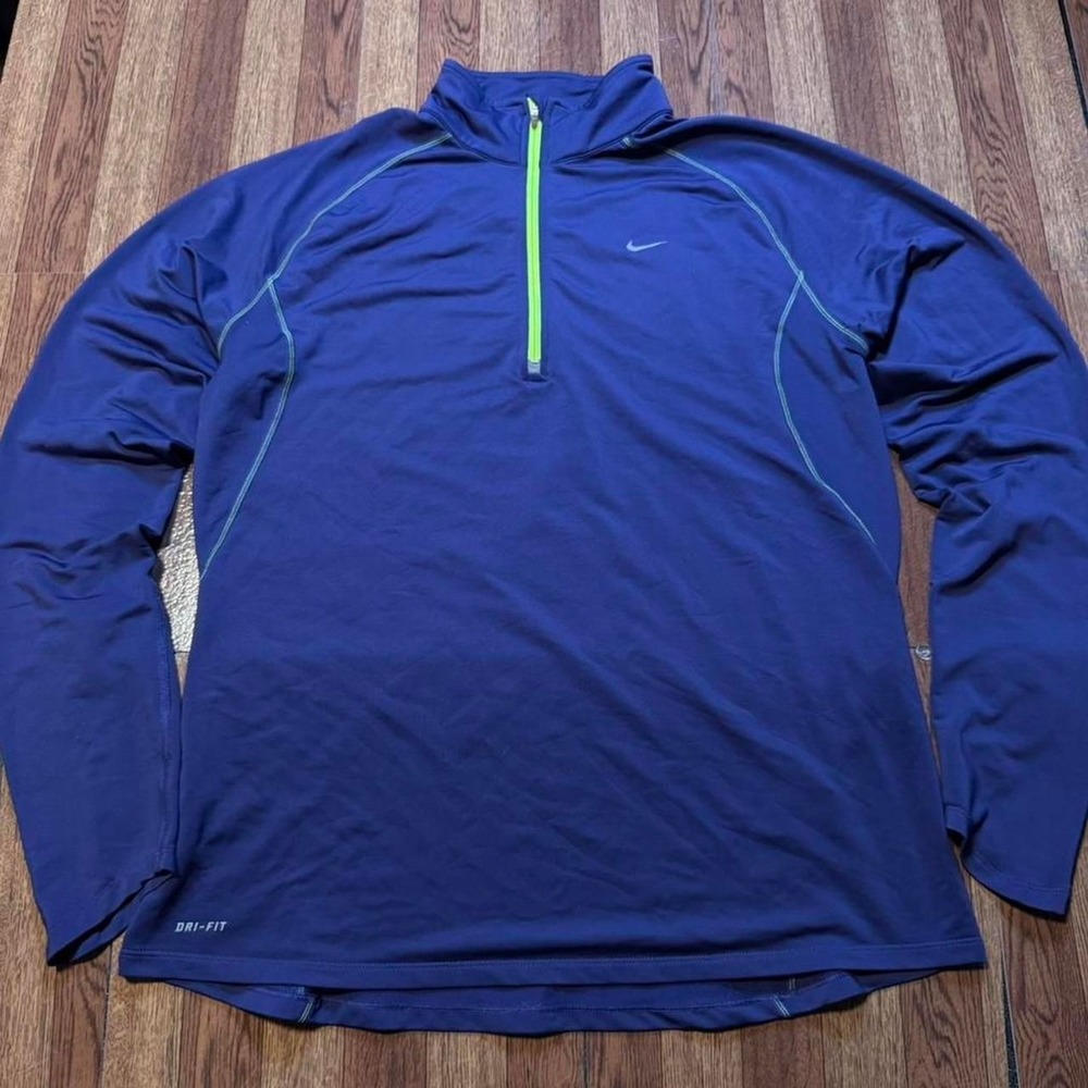 Nike Purple Dri-Fit Retro Tech Sportswear Running Sleeve Sweatshirt XL